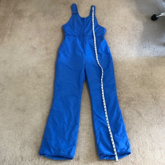 Profile Vintage Blue Ski Snow Suit Bib Overalls Large - Picture 11 of 15